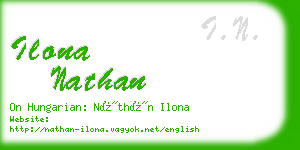 ilona nathan business card
